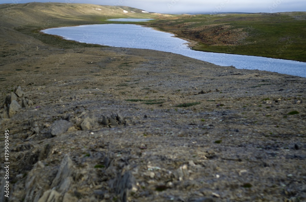 Stone cliffs of the Arctic archipelago Novaya Zemlya Stone cliffs of the Arctic archipelago Novaya Zemlya