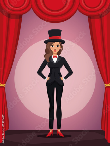 Woman cosplay style icon vector illustration graphic design