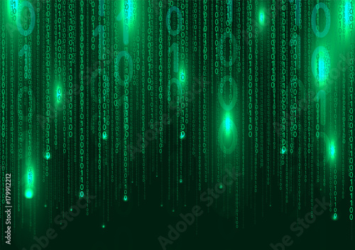 Binary Rainbow Illustration