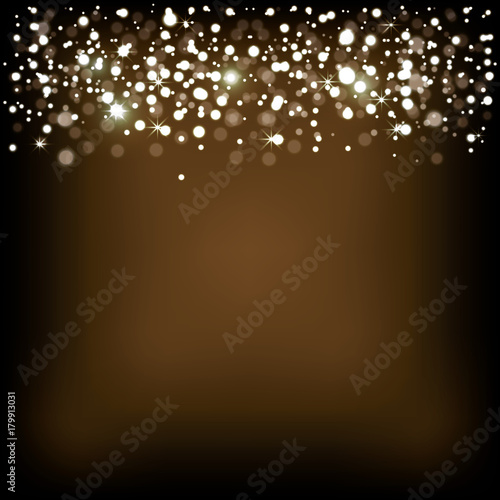 decoration with golden lights