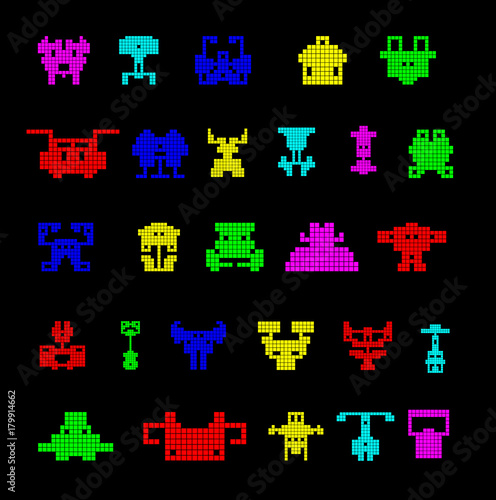 Vector Pixel Art Logo Concept for Design Project 