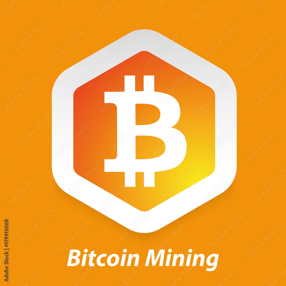 Obraz premium Bitcoin Mining digital currency