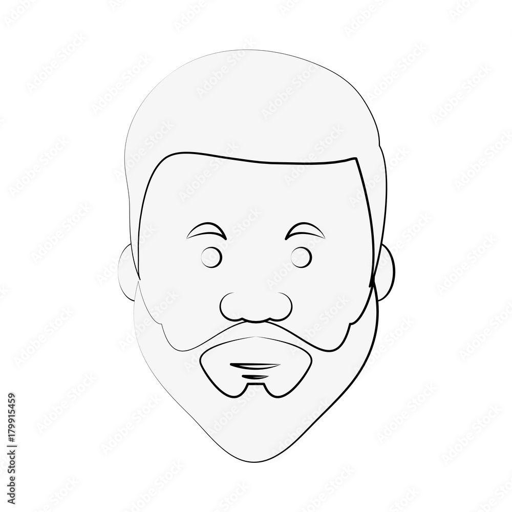 Hipster face cartoon icon vector illustration graphic design Hipster face cartoon icon vector illustration graphic design