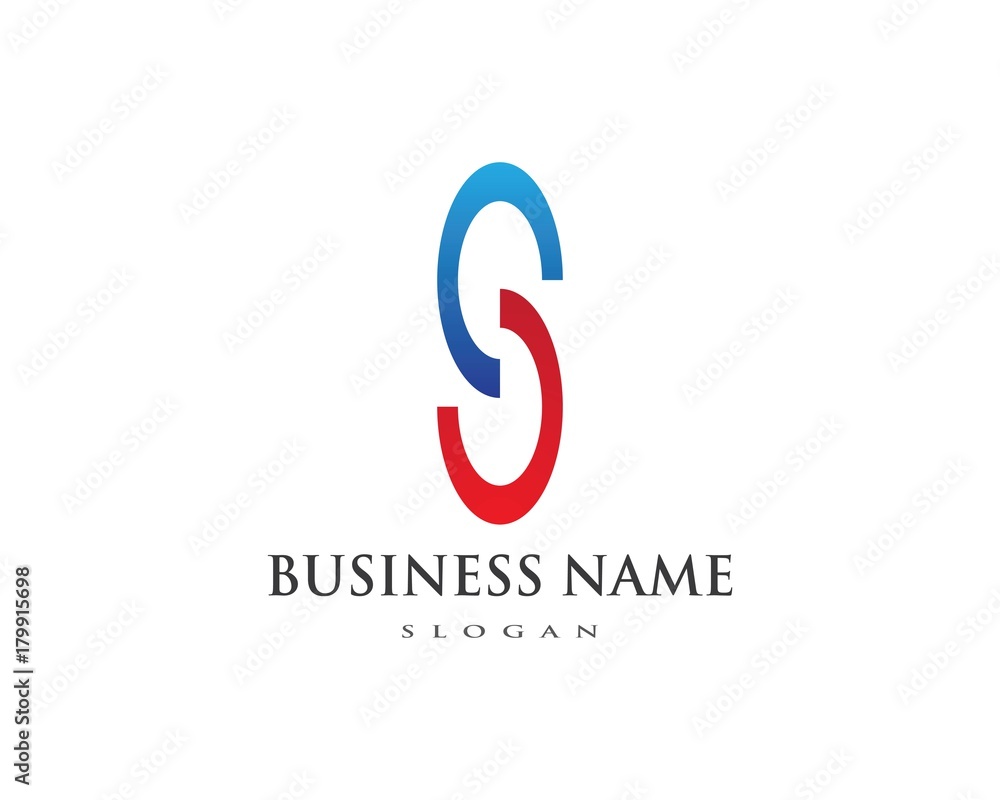 Fototapeta premium S letter logo