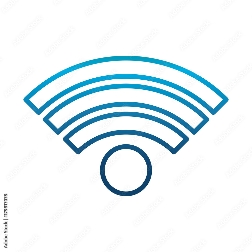 wifi sign Icon over white background vector illustration wifi sign Icon over white background vector illustration