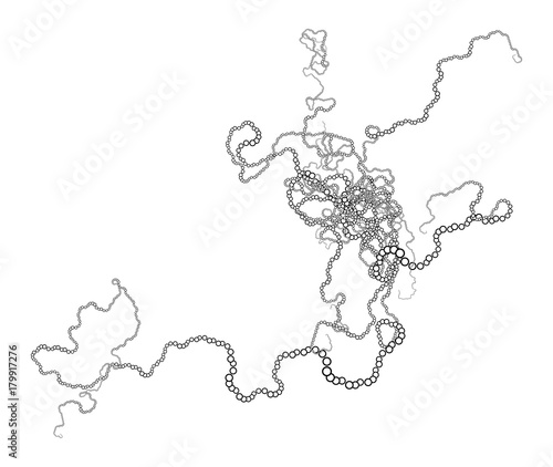 Vector Tentacles Plexus - Generative Art  