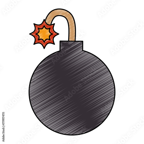 boom explosive isolated icon