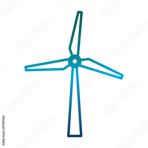 eolic turbine Icon over white background vector illustration