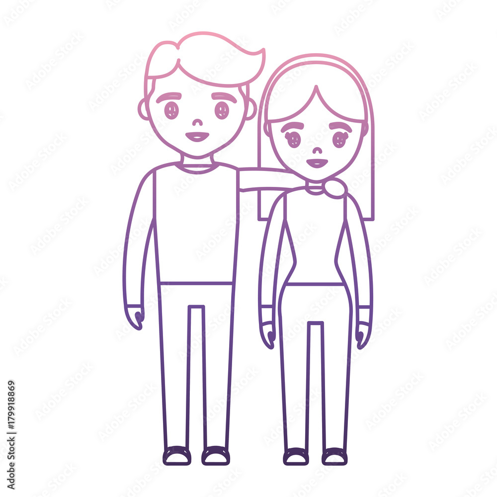 young ocuple icon over white background vector illustration young ocuple icon over white background vector illustration