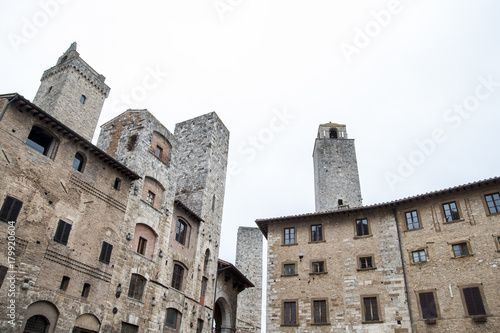  San Gimignano is a small walled medieval hill town in Tuscany, Italy. Known as the Town of Fine Towers, San Gimignano is famous for its medieval architecture, unique for its tower houses.