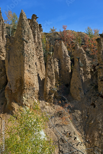 Amazing Autumn Landscape of Rock Formation Devil's town in Radan Mountain, Serbia