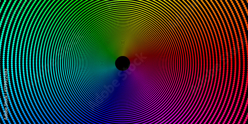 Vector Iridescent Round Spiral Background