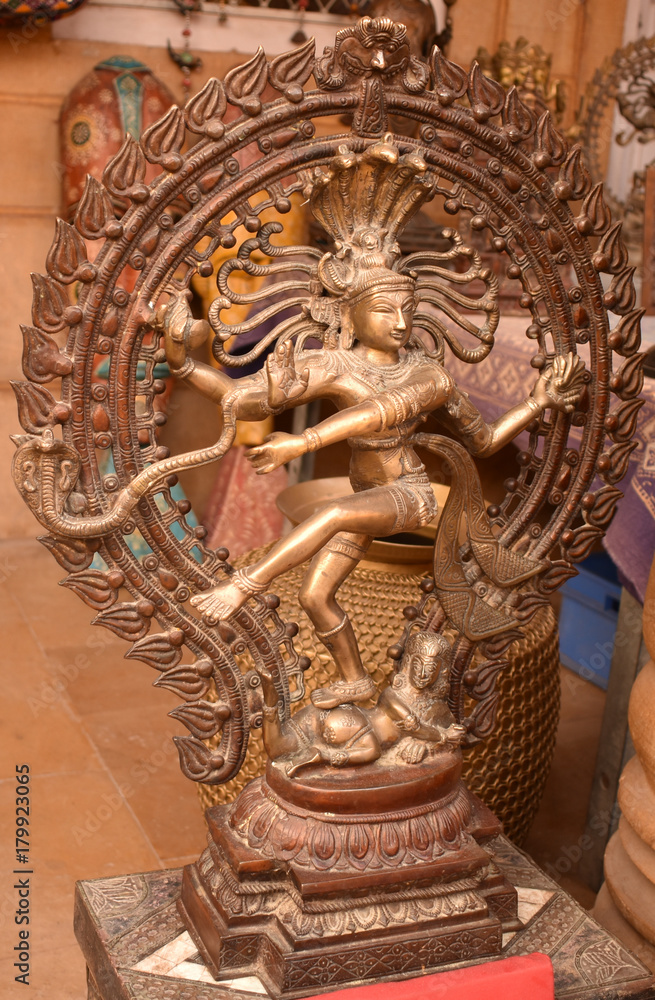 antique idol in a shop in jaisalmer fort rajasthan india