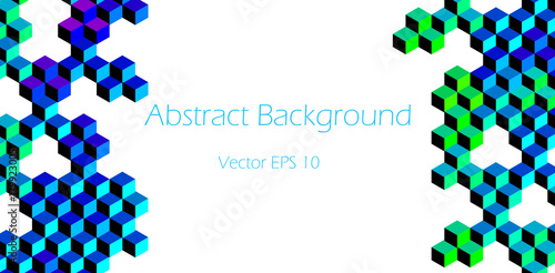  Cubic Graphic Pattern  - Abstract Vector Design  
