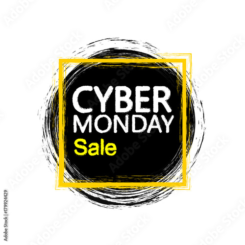Template design banner for cyber monday offer.