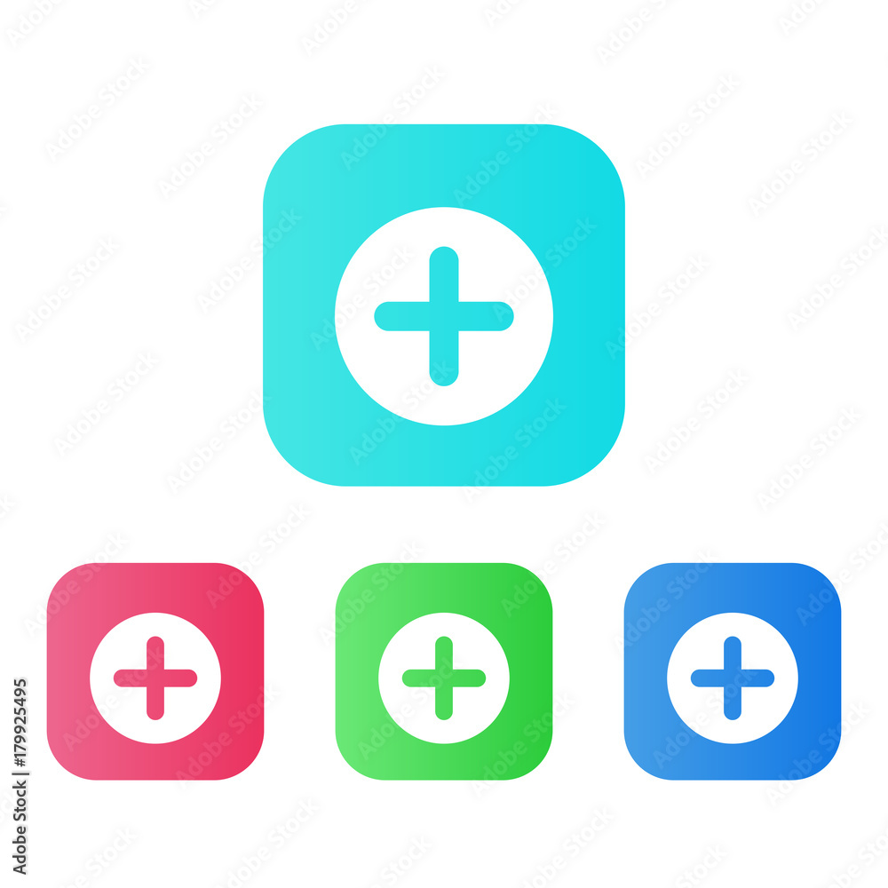 Four Colors - Flat App Icons Four Colors - Flat App Icons
