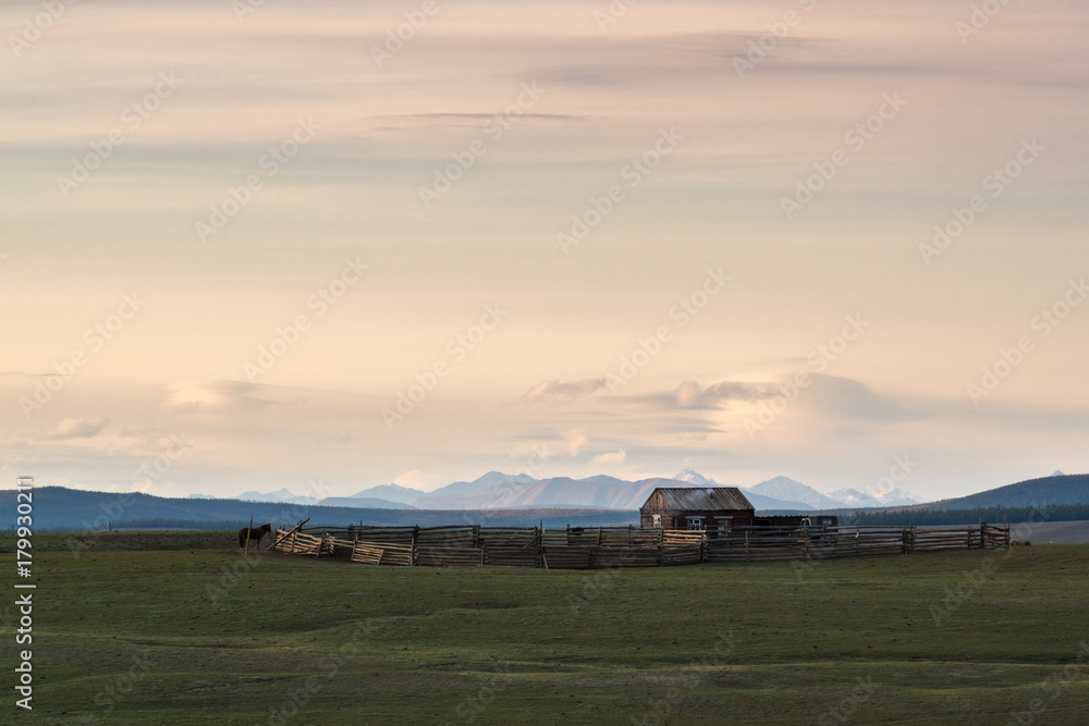 House of Mongolian shepherds in the Darkhat Valley House of Mongolian shepherds in the Darkhat Valley
