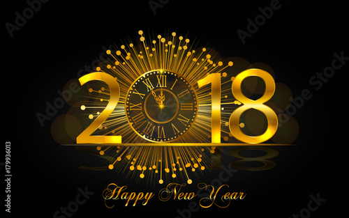 Happy New Year 2017. Vector...