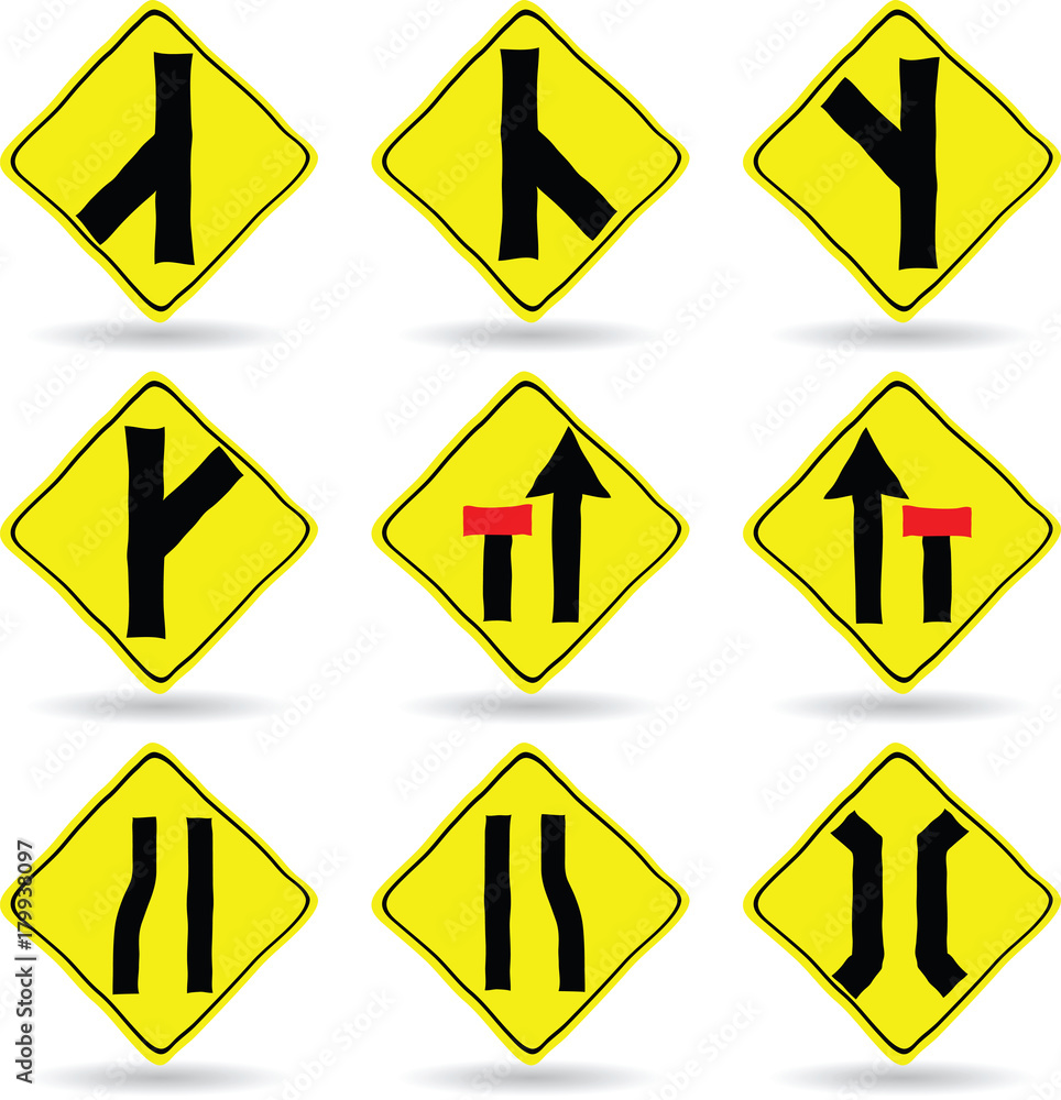 Doodle Traffic Signs, Vector Illustration EPS 10. Doodle Traffic Signs, Vector Illustration EPS 10.