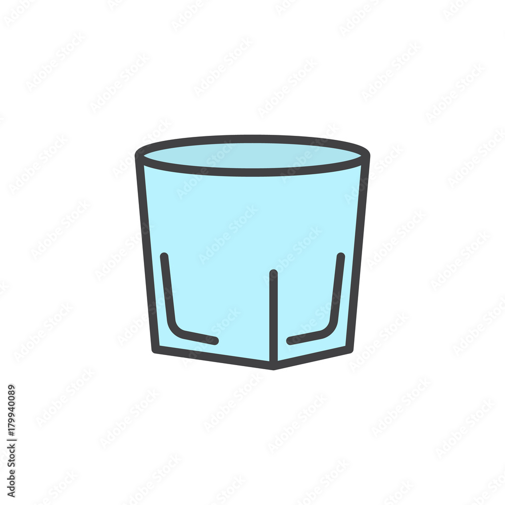 Vodka shot glass filled outline icon, line vector sign, linear colorful pictogram isolated on white. Symbol, logo illustration. Pixel perfect vector graphics Vodka shot glass filled outline icon, line vector sign, linear colorful pictogram isolated on white. Symbol, logo illustration. Pixel perfect vector graphics