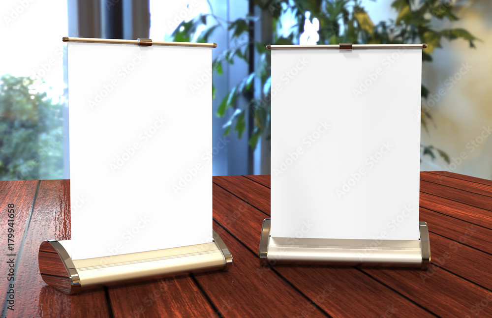 A4 A3 PVC PP paper Table Top Set Stand Mini Roll Up Banner,Pull Up