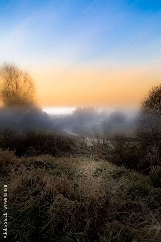 October predawn fog October predawn fog
