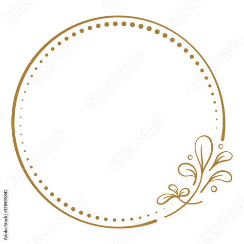 Vector floral vintage frame