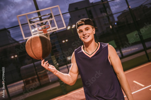 Stylish basketball player