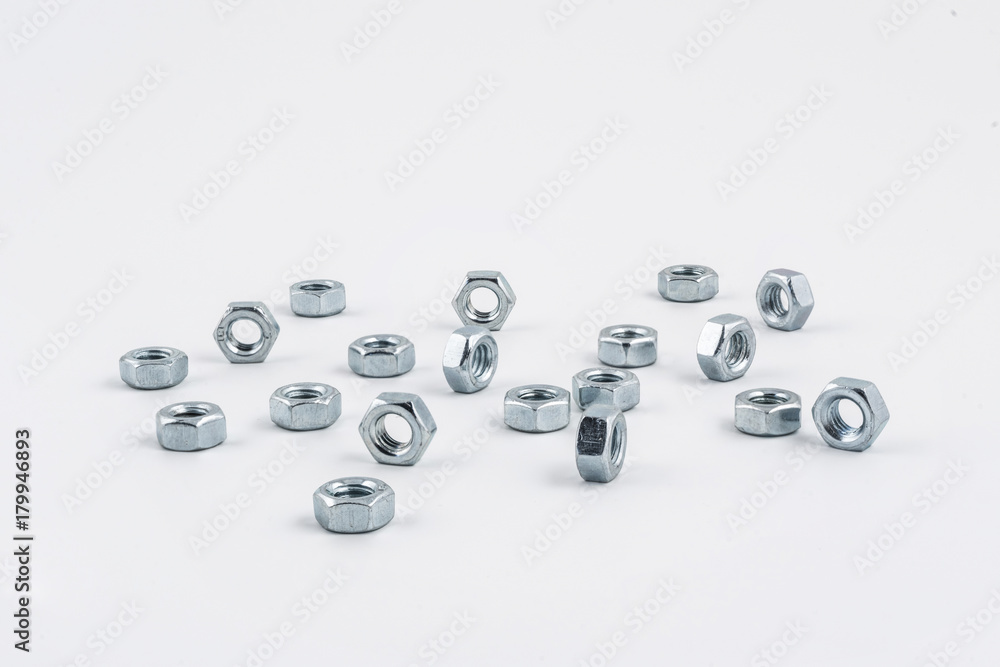 Some nuts on a white background Some nuts on a white background
