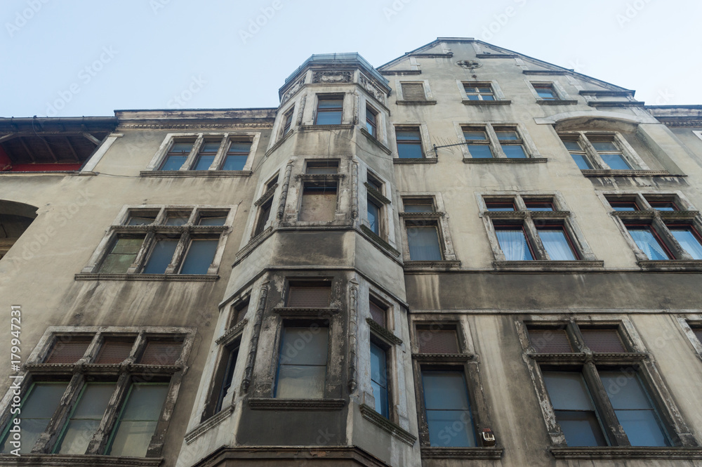 old style building in the city day old style building in the city day
