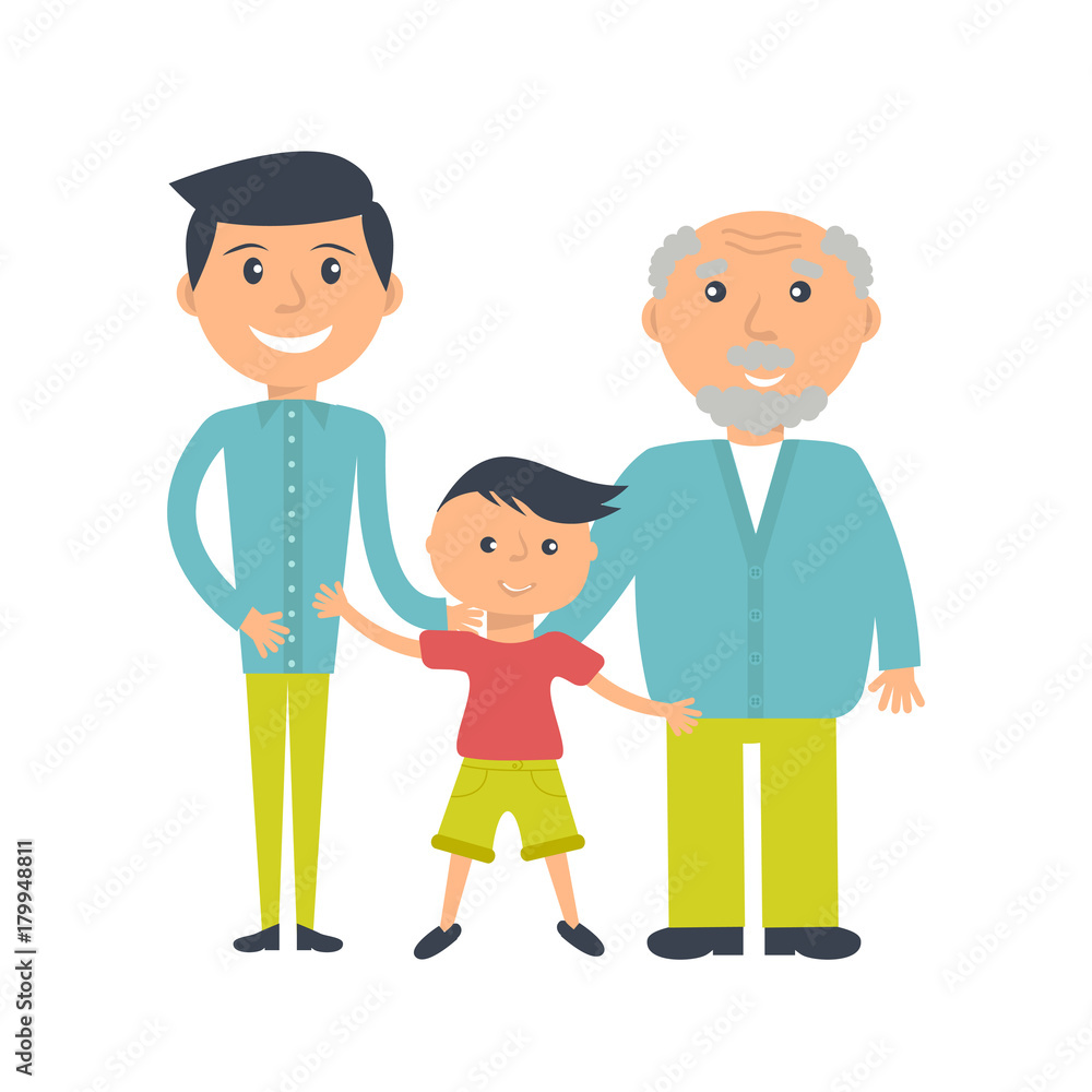 three ages of men from child to senior three ages of men from child to senior