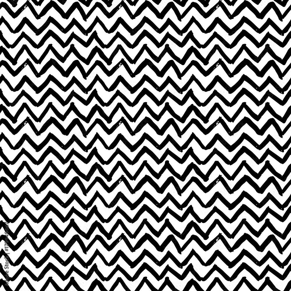 Vector seamless pattern. Abstract background with zigzag brush strokes. Vector seamless pattern. Abstract background with zigzag brush strokes.