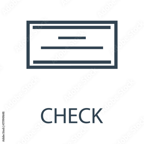 Check icon vector