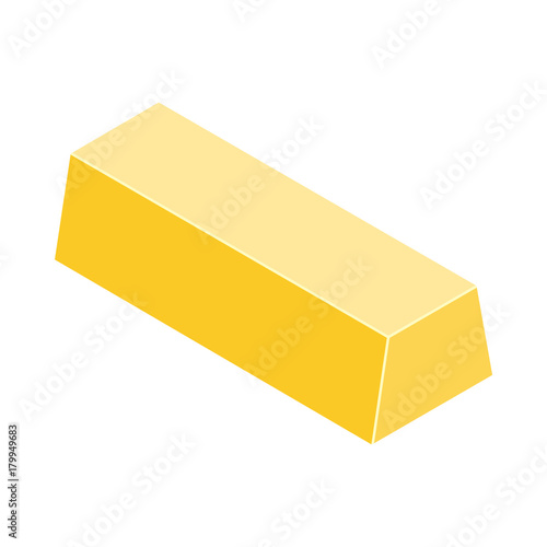 Gold bar vector