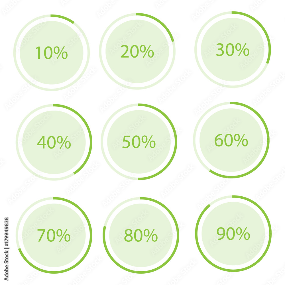 Pie chart set Pie chart set