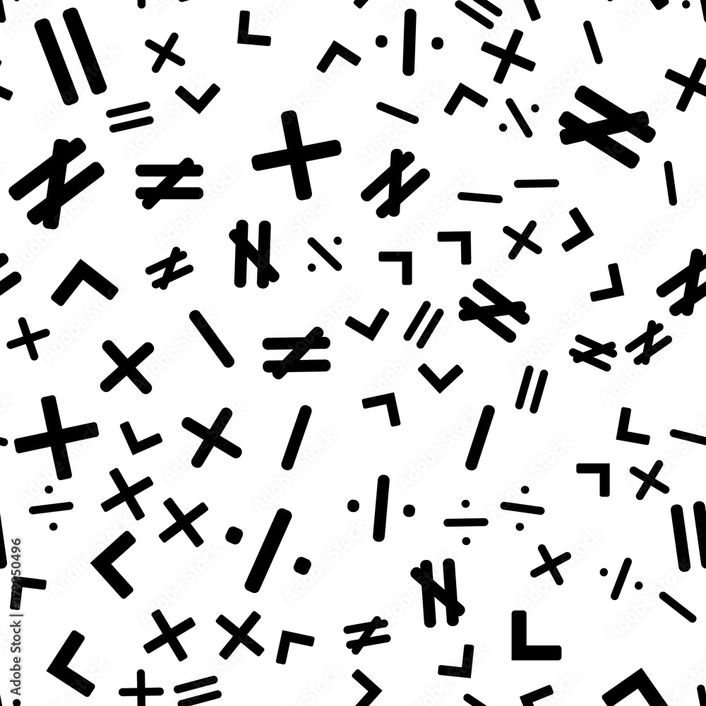 Mathematics seamless pattern Mathematics seamless pattern