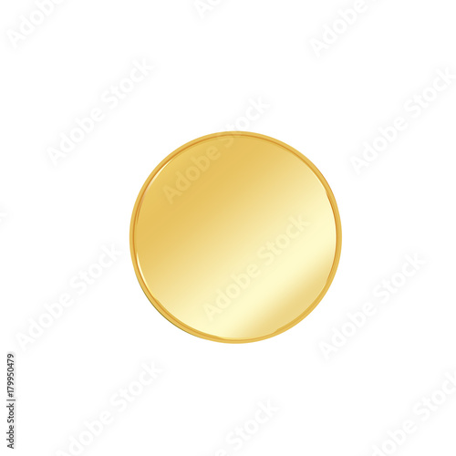 Golden badge vector