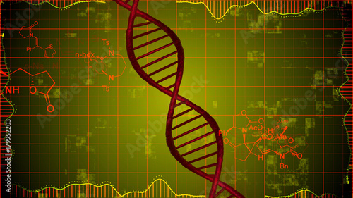 Fényképezés DNA Diagram on Mustard Network