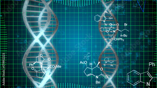 DNA Drawing on Blue Network