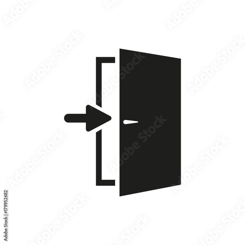 Main entrance pictogram icon