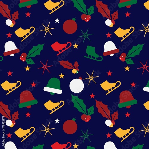  beautiful merry chrismas pattern vector desgin