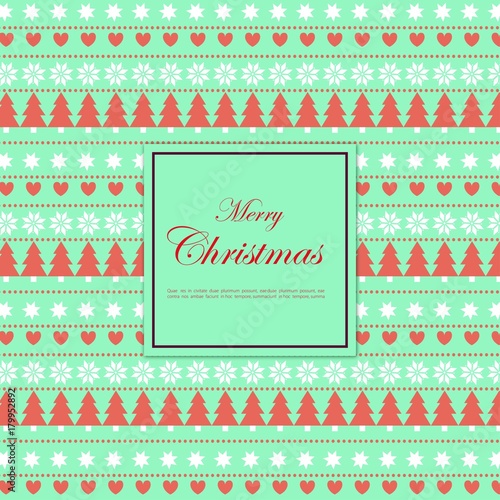 merry chrismas card desgin vector