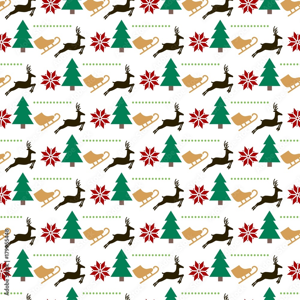 Fototapeta premium merry chrismas pattern desgin background