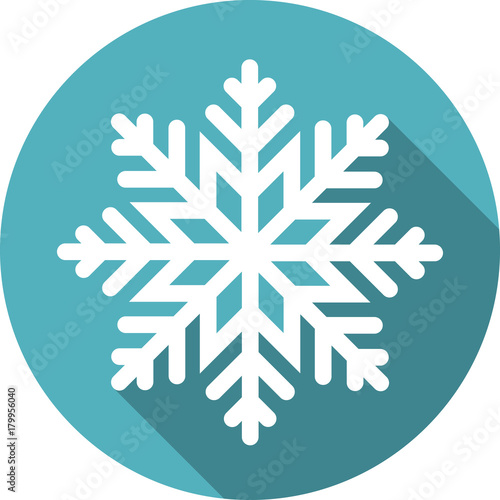snowflake round icon