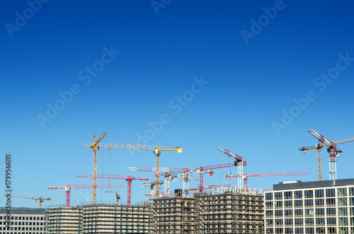 Canvas Print construction site in berlin