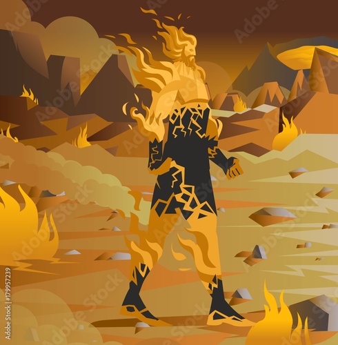 fire titan elemental creature