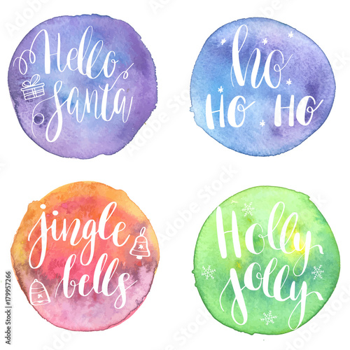 Set of Greeting Christmas cards 