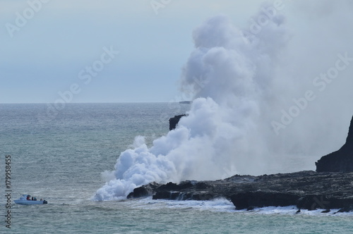 Lava Melting With The Sea. Big Island, Hawai, USA. EEUU.