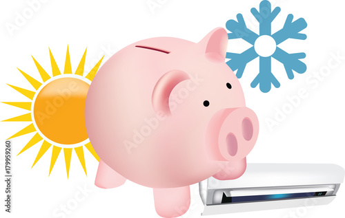 salvadanaio condizionatore caldo e freddo risparmio energetico