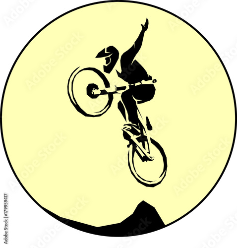 bicycle mtb trick jump